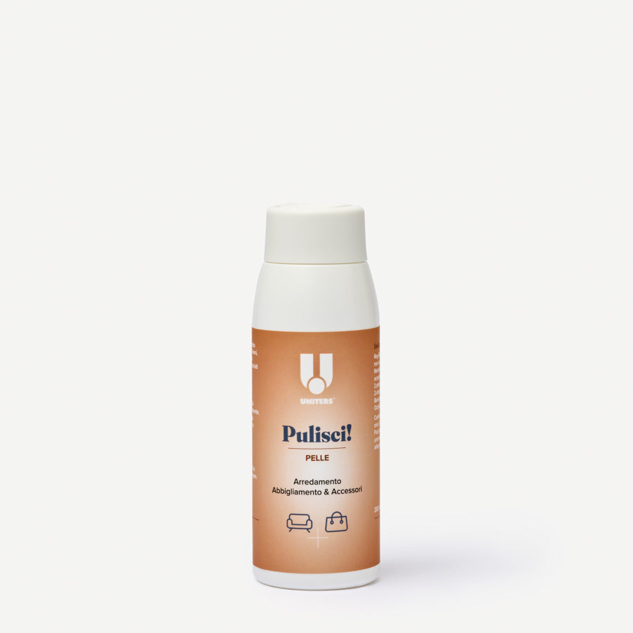 Uniters ricarica "Pulisci! Pelle" per arredamento, abbigliamento e accessori.