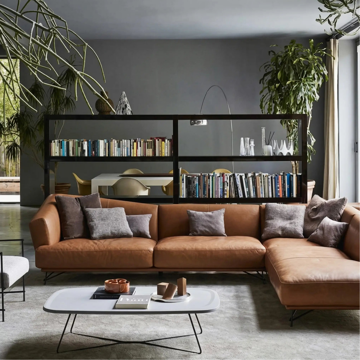 Immmmagine di un moderno soggiorno di design.